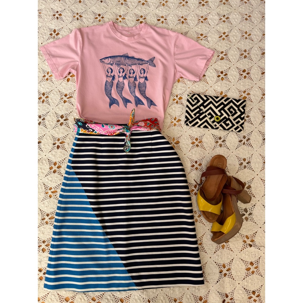 J. Crew Stripe‎ Skirt Sz 6